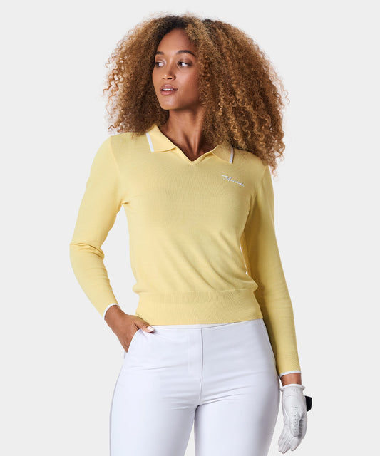 Ella Yellow Knit Top