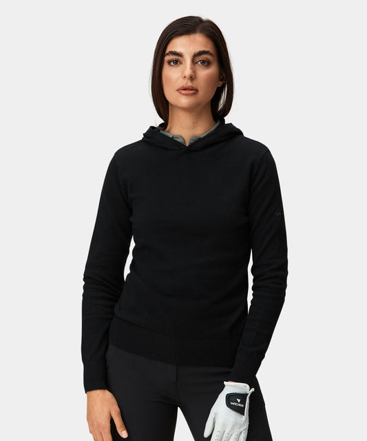 Black Tech Knit Hoodie