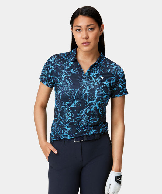 Dark Blue Floral Players Shirt