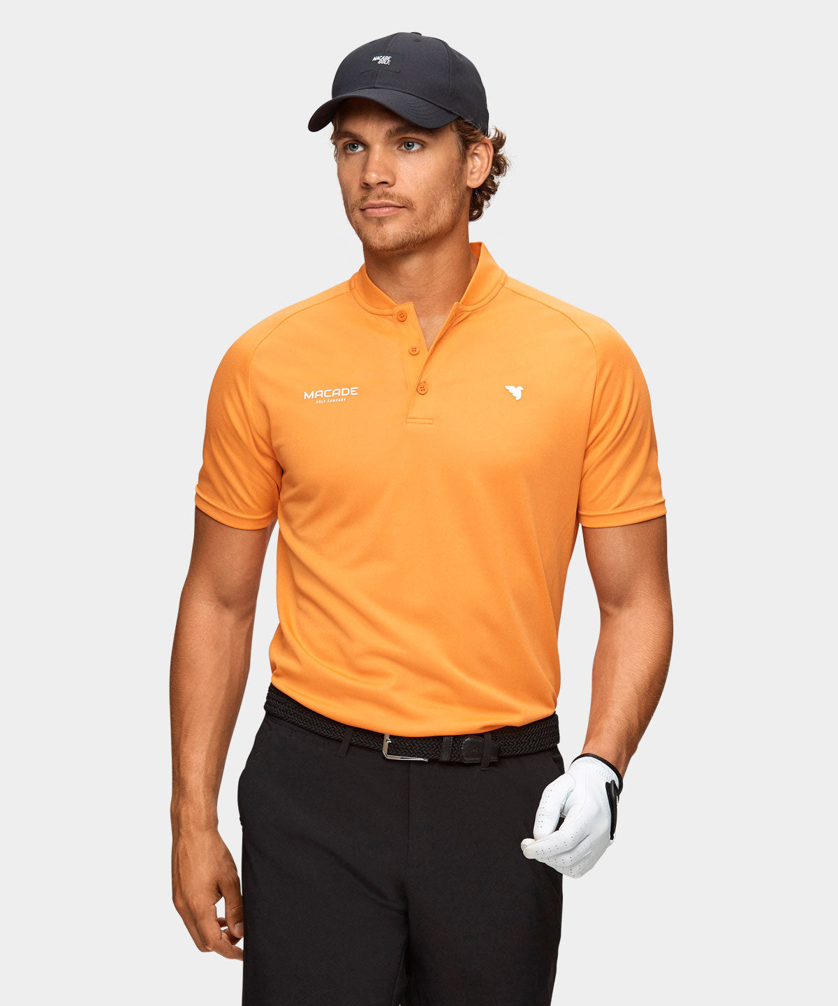Orange TX Open Bomber Shirt