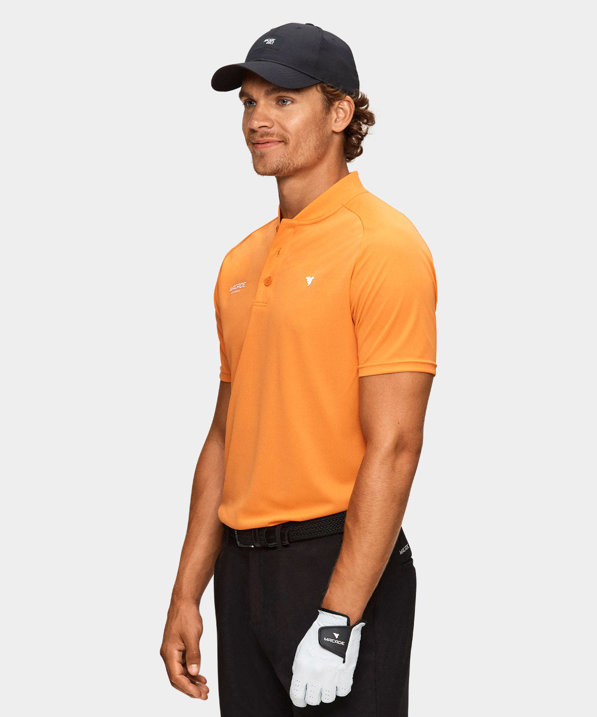 Orange TX Open Bomber Shirt