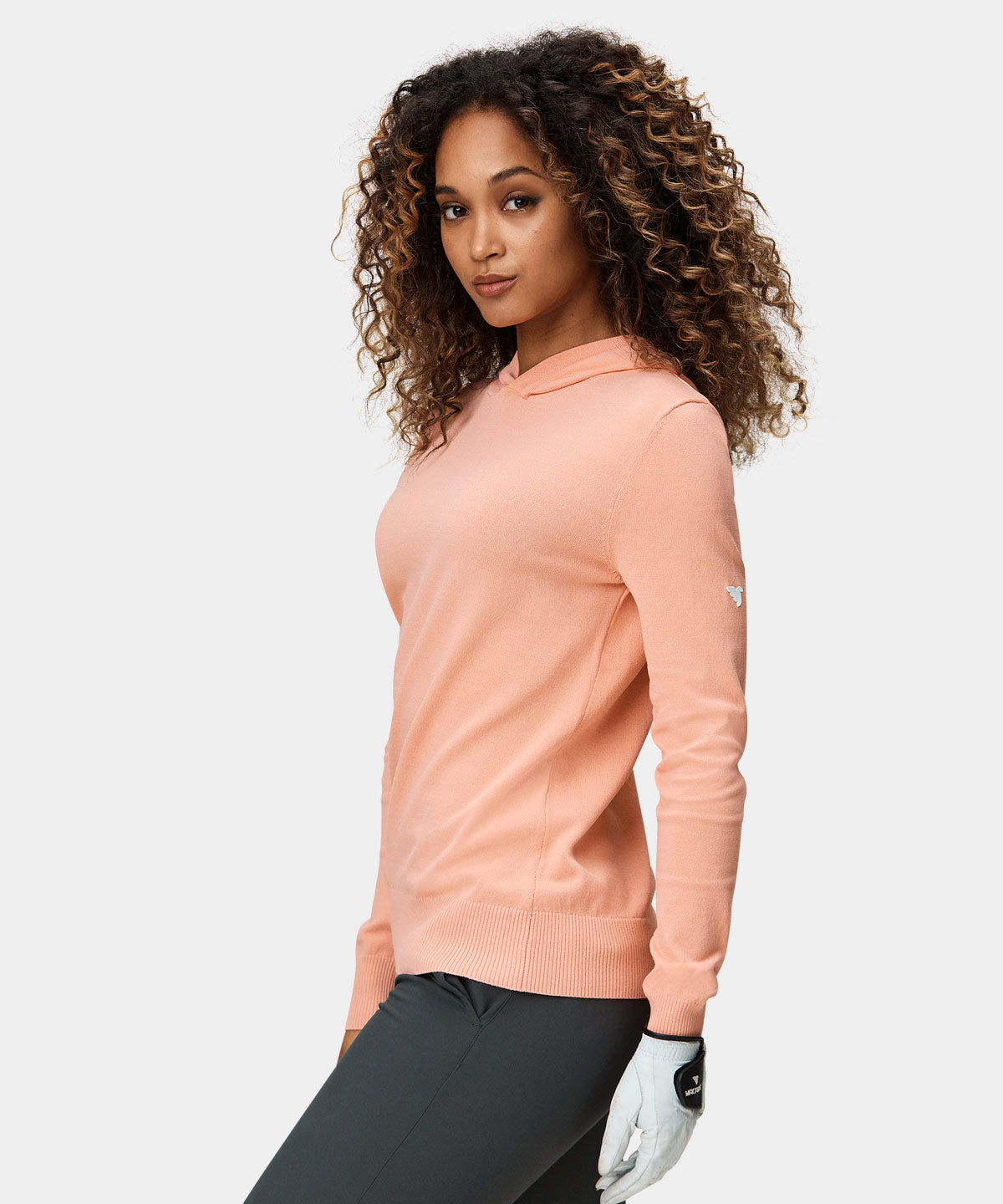 Peach Tech Knit Hoodie