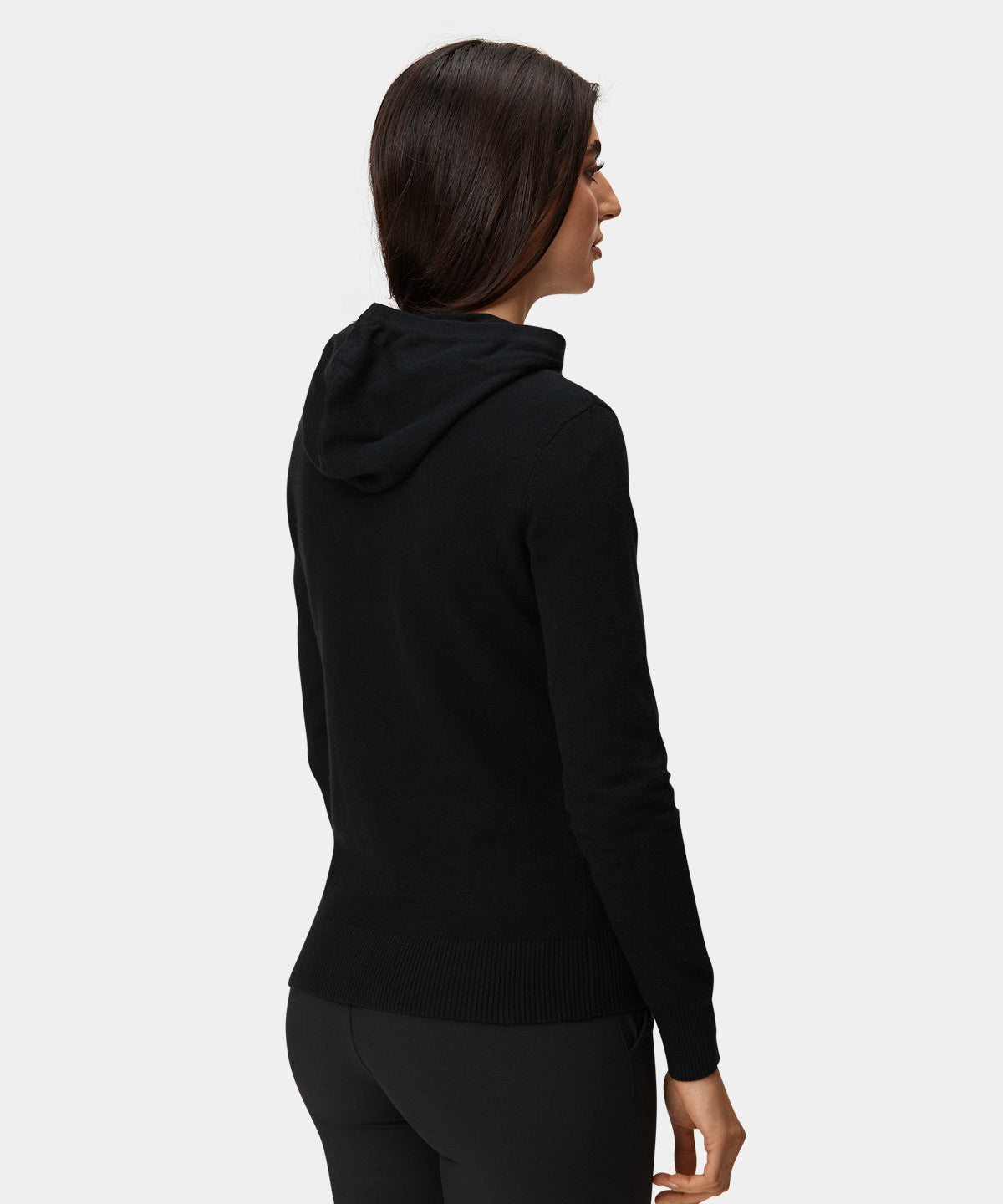 Black Tech Knit Hoodie