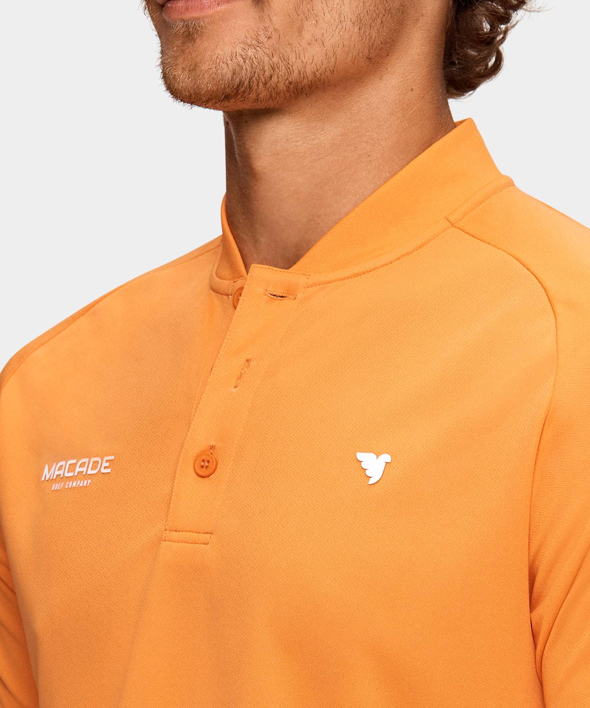 Orange TX Open Bomber Shirt