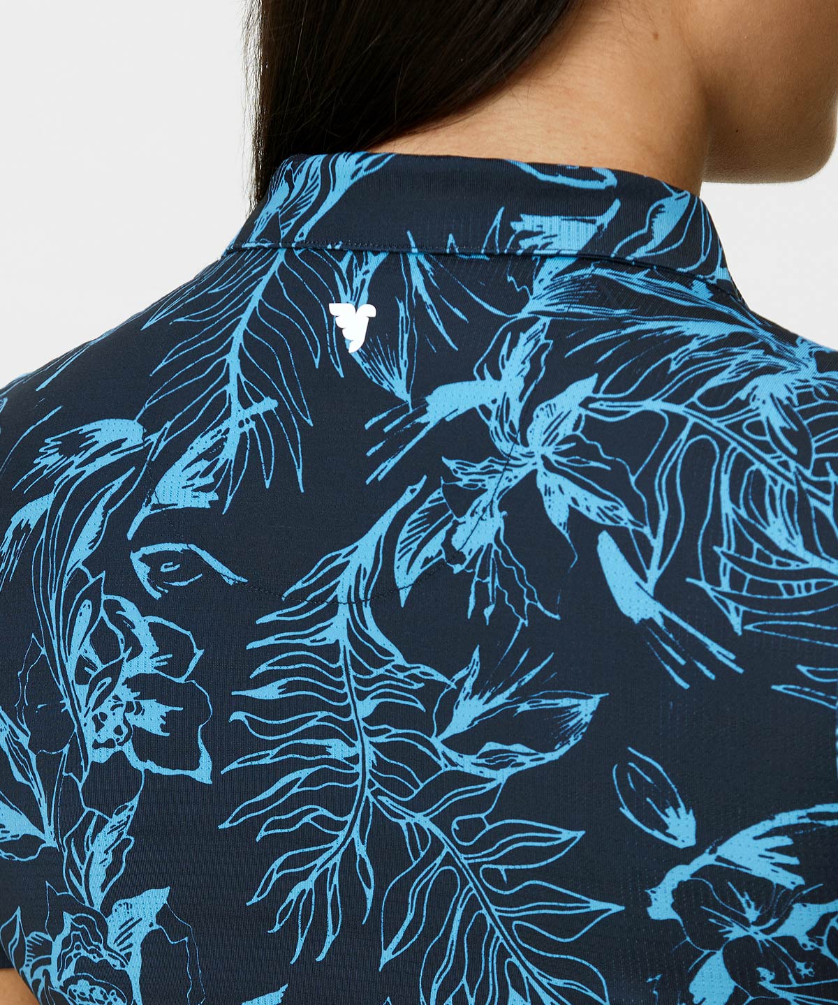 Dark Blue Floral Players Shirt