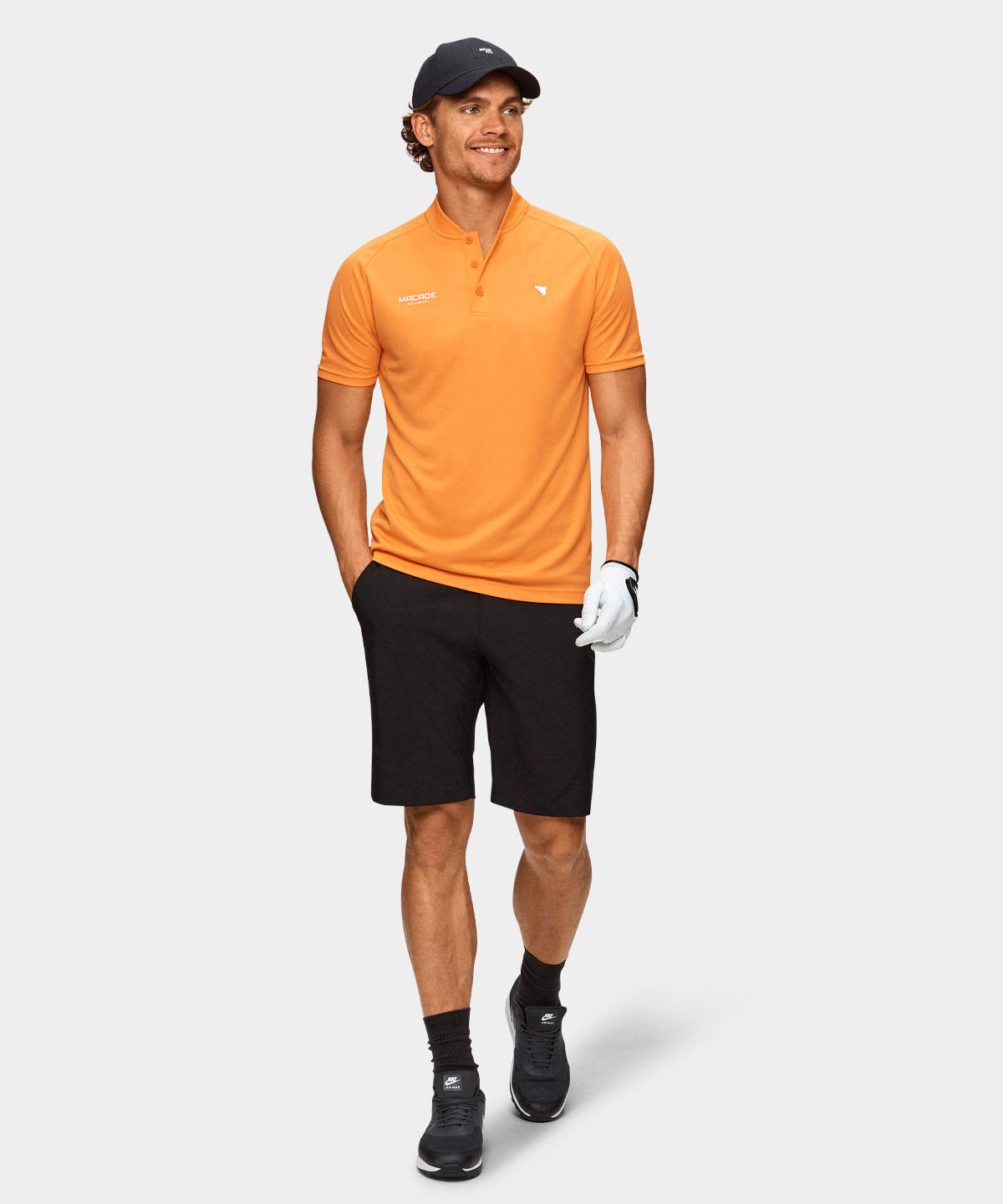 Orange TX Open Bomber Shirt