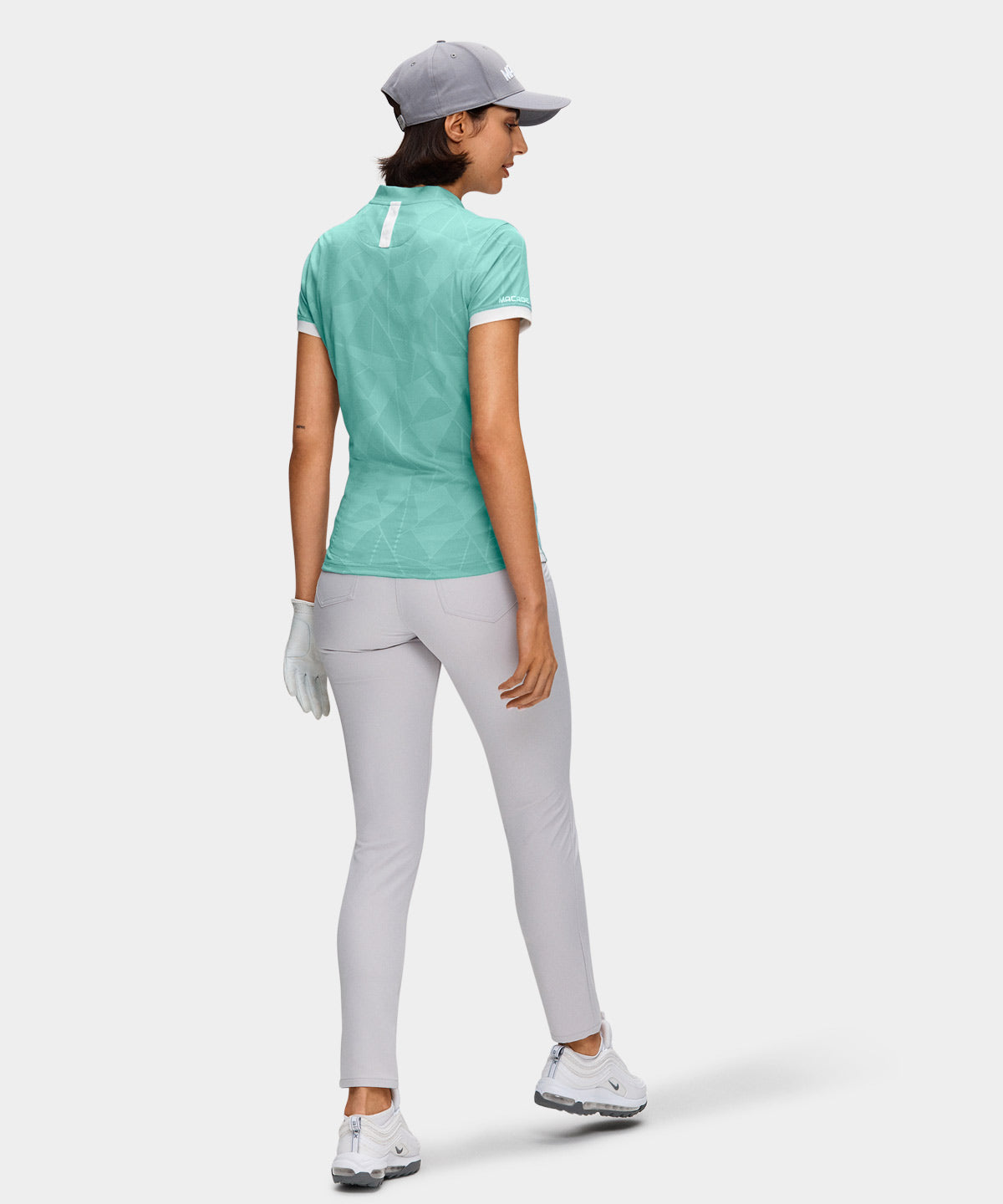Teal Geo Air Bomber Shirt