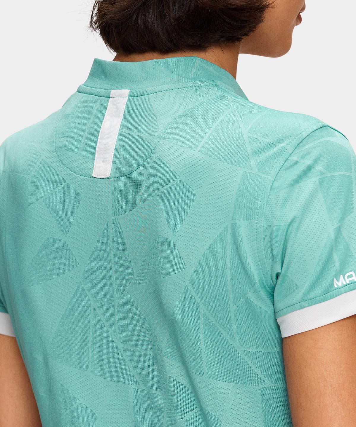 Teal Geo Air Bomber Shirt