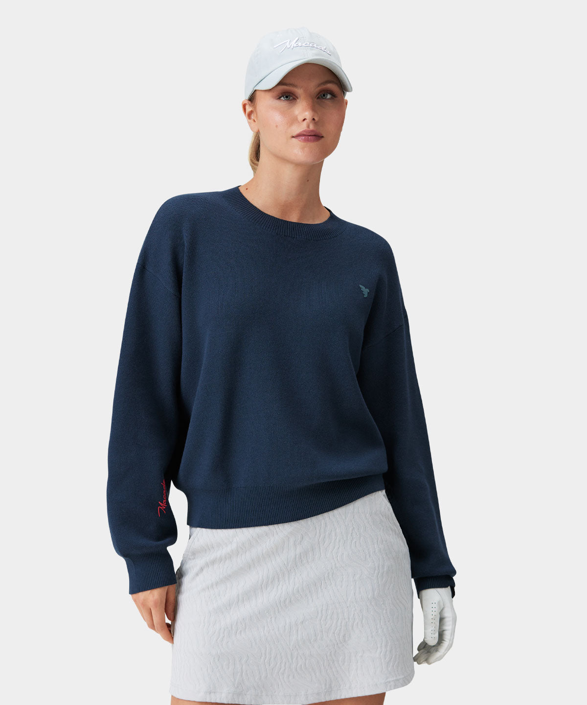 Navy Oversized Knit Pullover