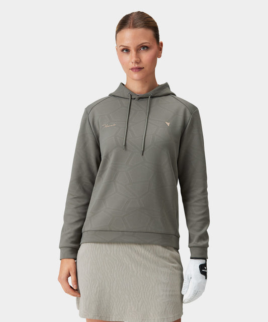 Olive Tech Cropped Hoodie