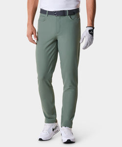 Travis Basil Green Stretch Trouser