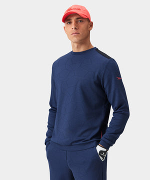 Navy Hybrid Tech Sweatshirt