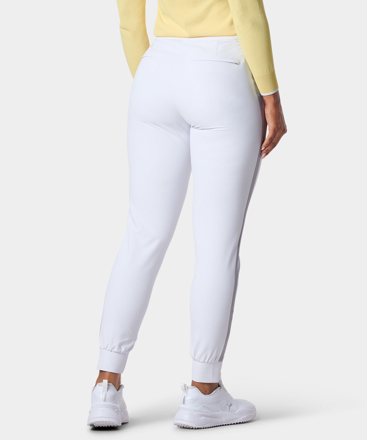 Nora White Flex Trouser