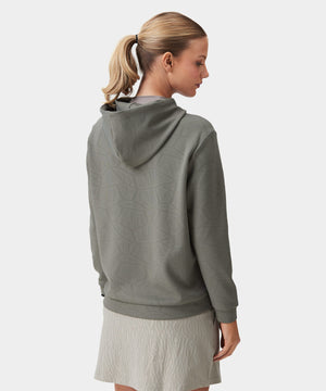 Olive Tech Cropped Hoodie