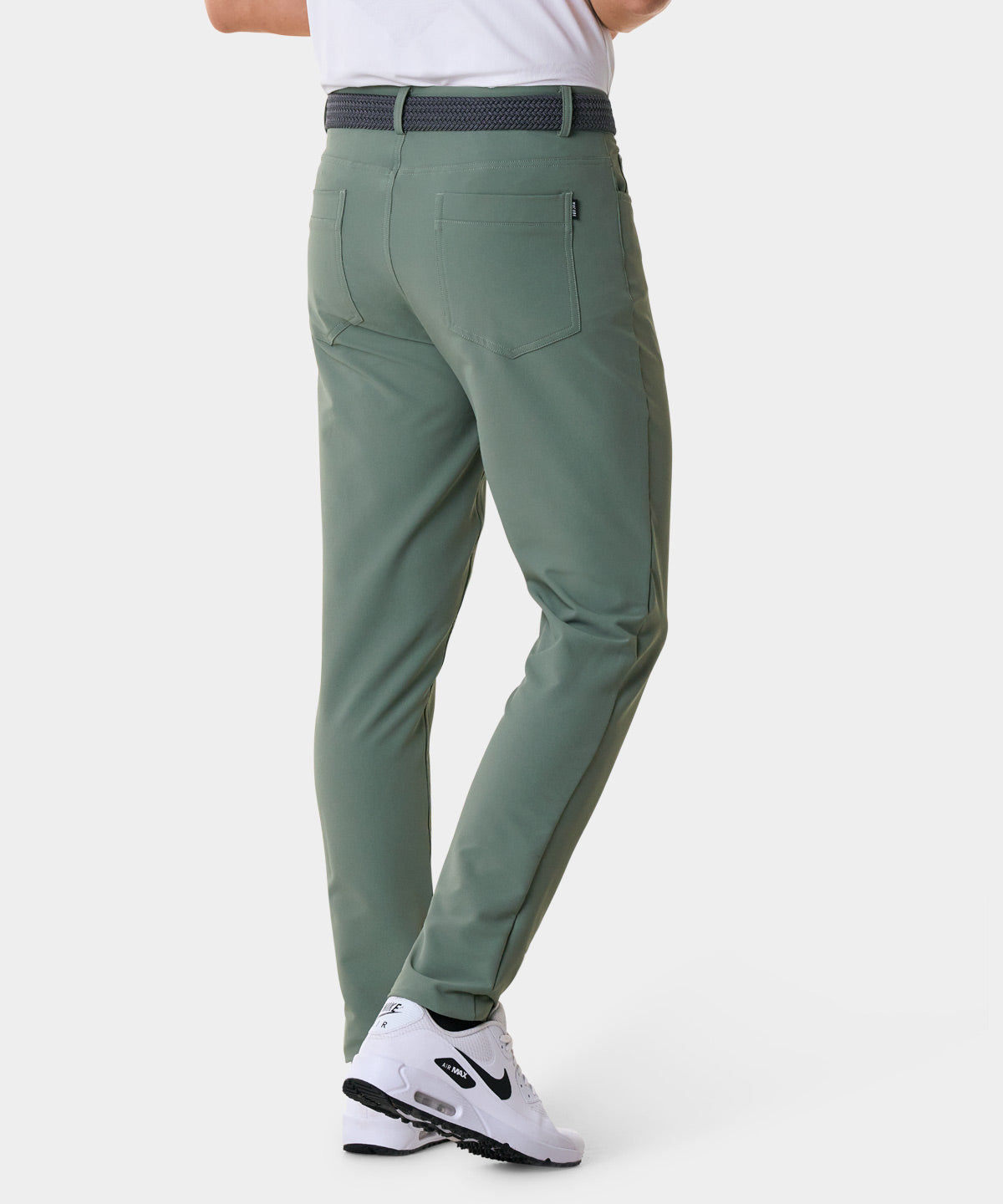 Travis Basil Green Stretch Trouser