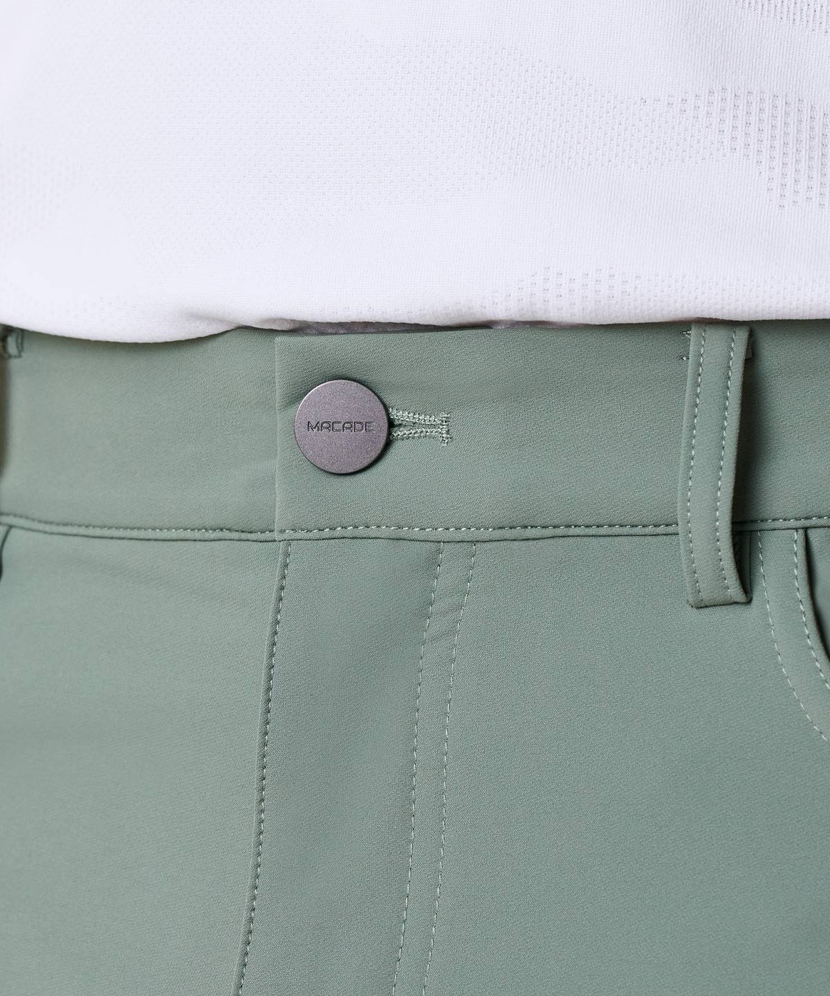 Travis Basil Green Stretch Trouser