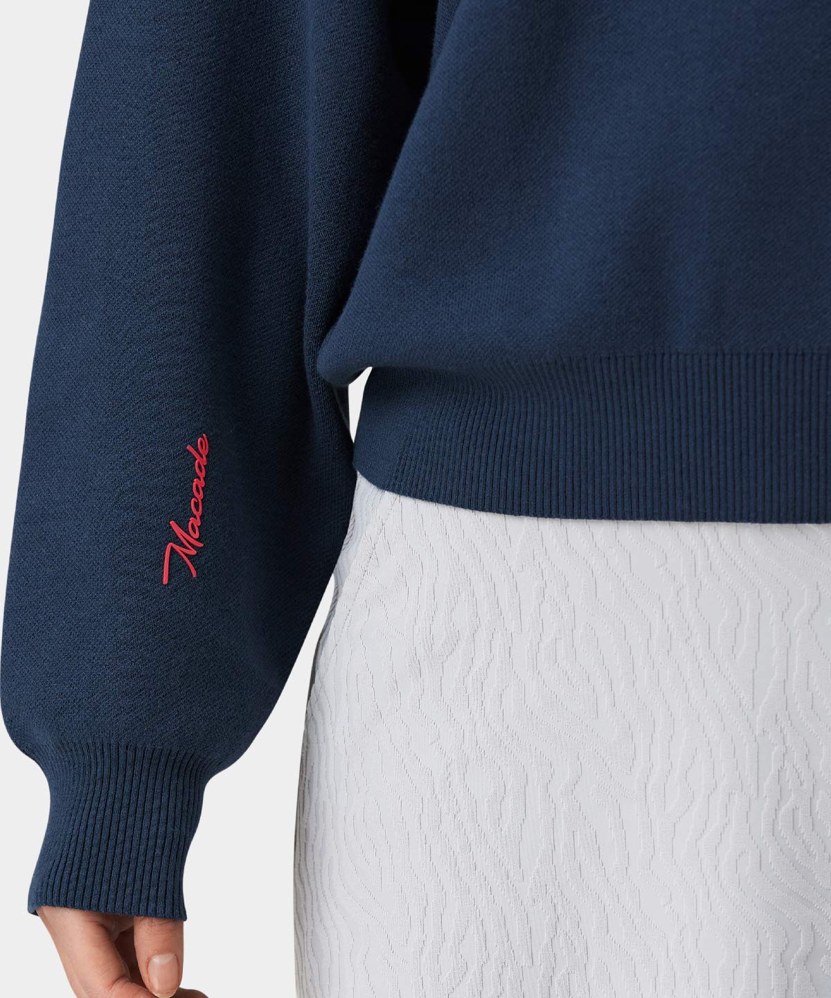 Navy Oversized Knit Pullover