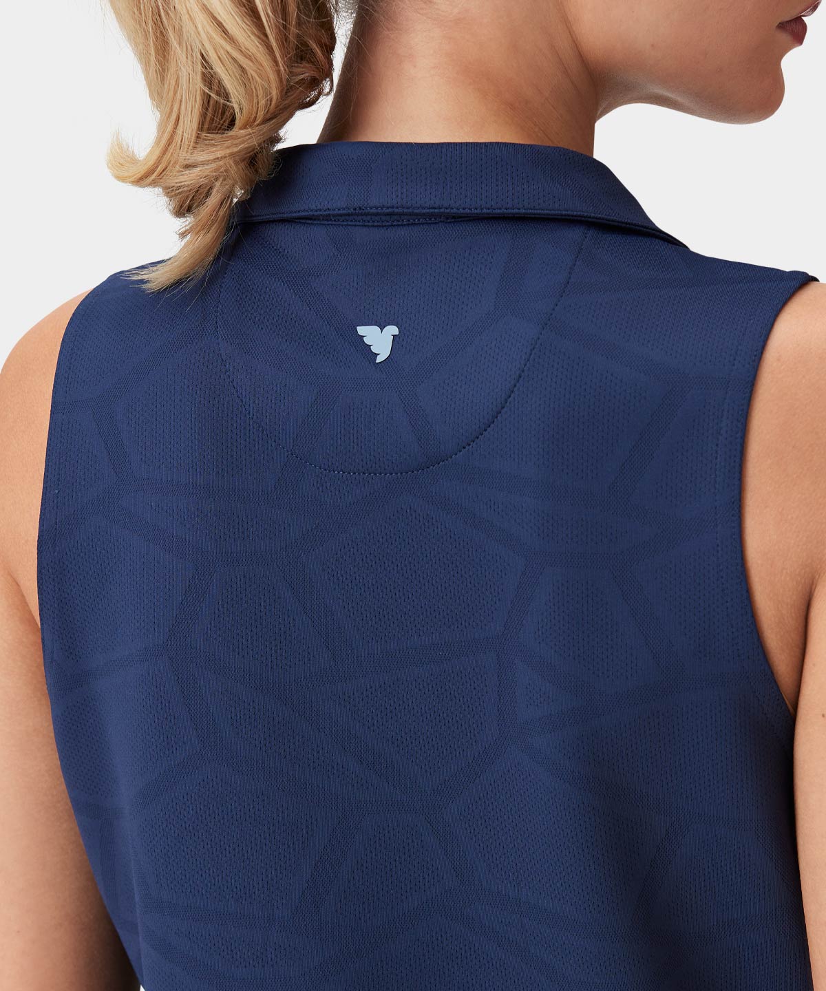 Dark Blue Tech Sleeveless Shirt