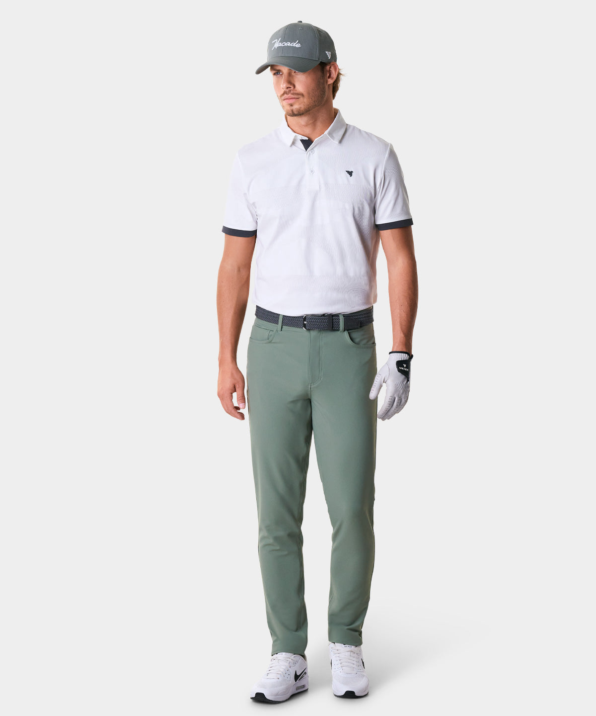 Travis Basil Green Stretch Trouser