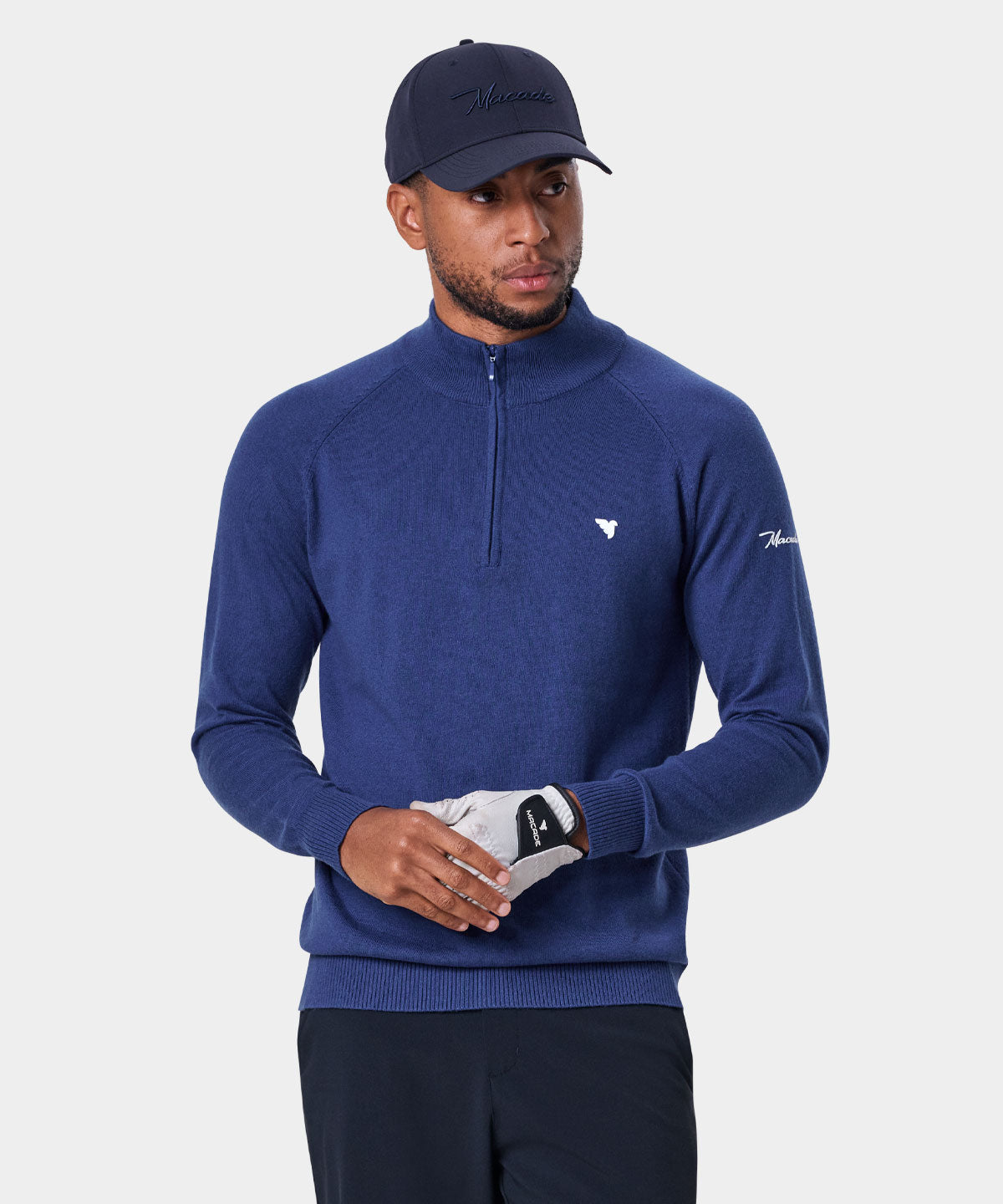 Blue Tour Knit Quarter Zip