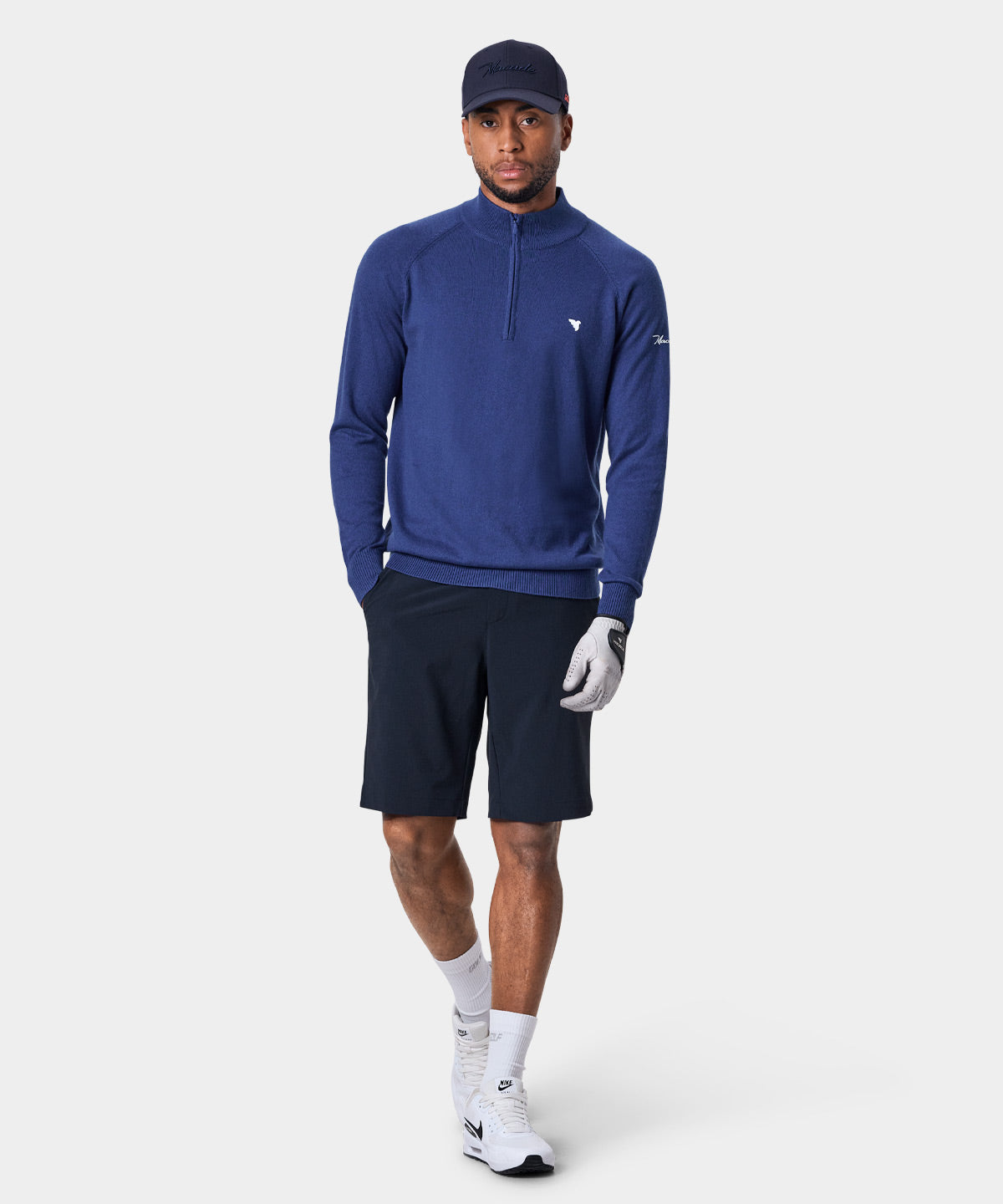 Blue Tour Knit Quarter Zip