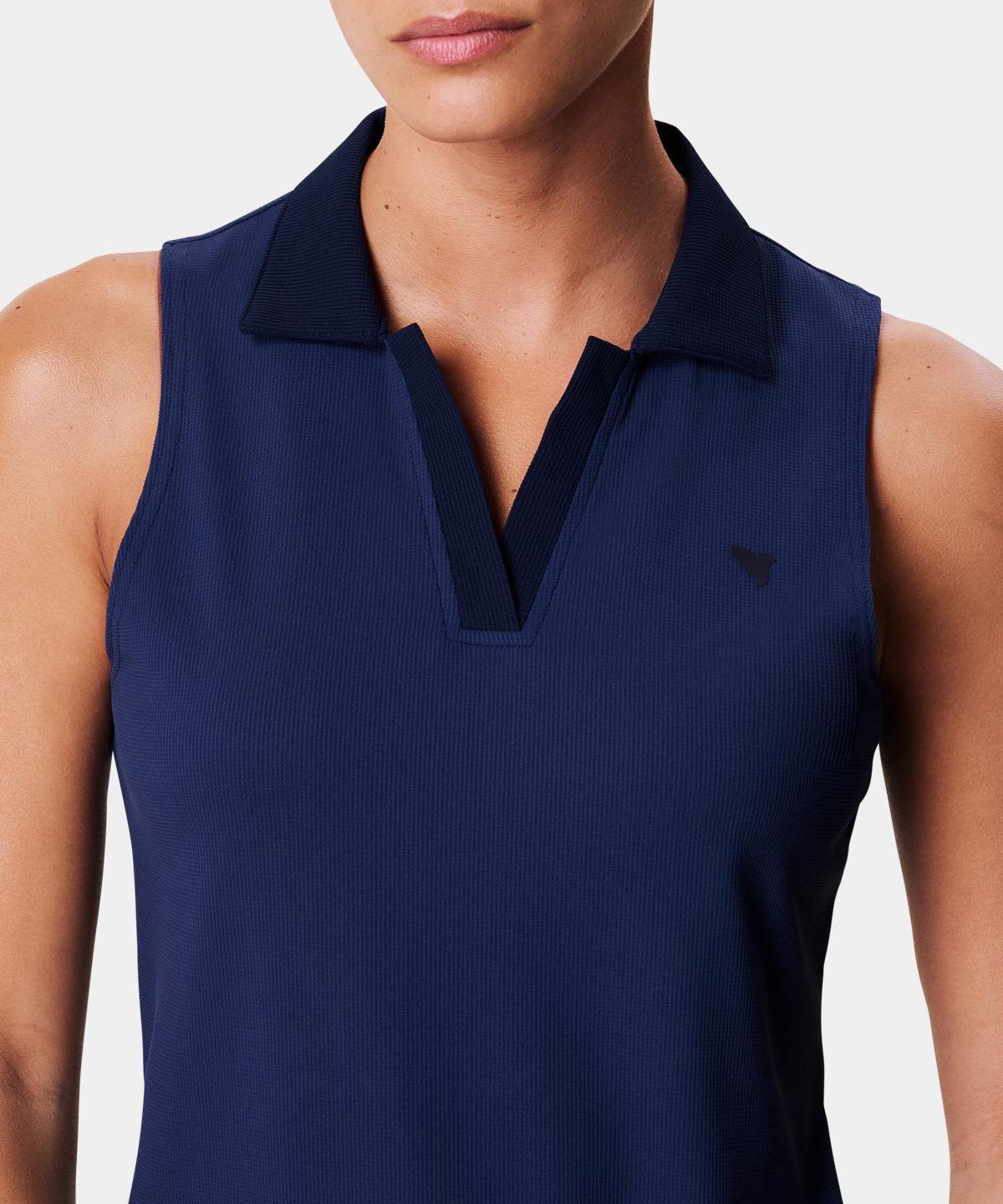 Ora Dark Blue Sleeveless Shirt