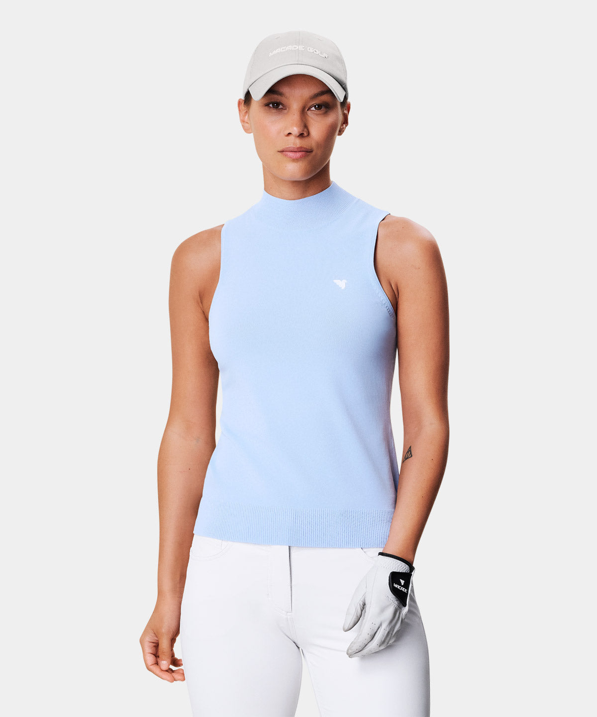 Kayla Powder Blue Air Sleeveless Top