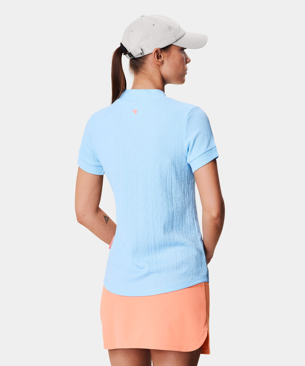 Light Blue Mock Neck Shirt