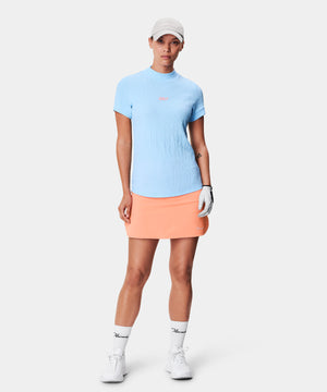 Light Blue Mock Neck Shirt