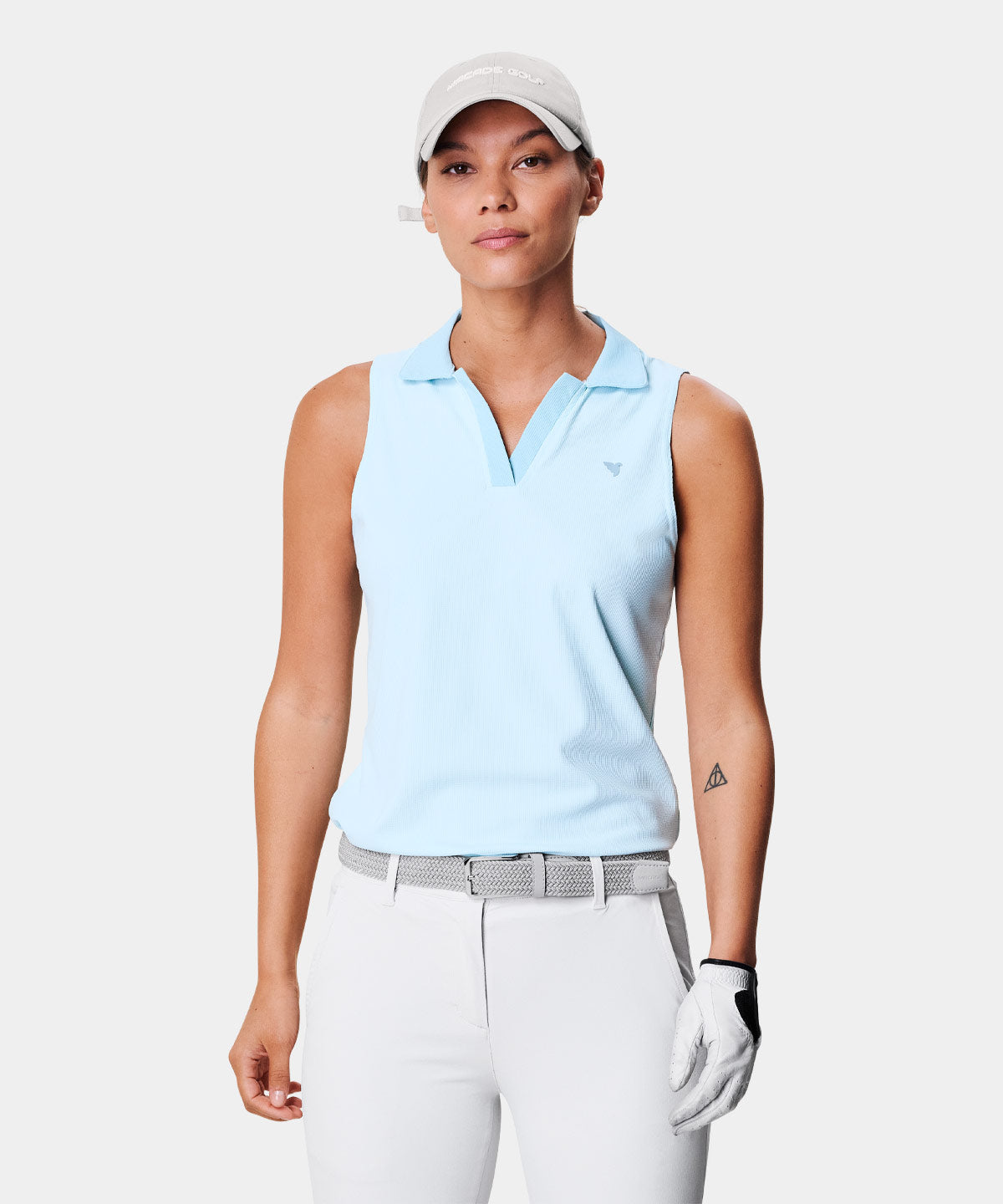 Ora Light Blue Sleeveless Shirt