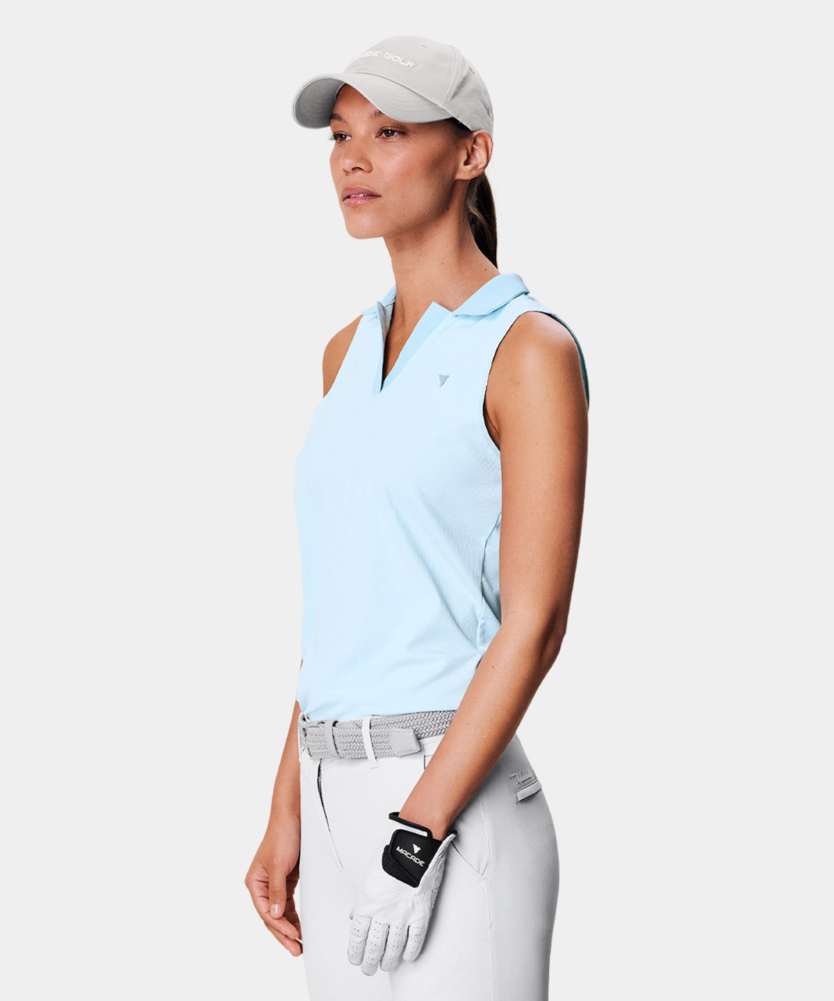 Ora Light Blue Sleeveless Shirt