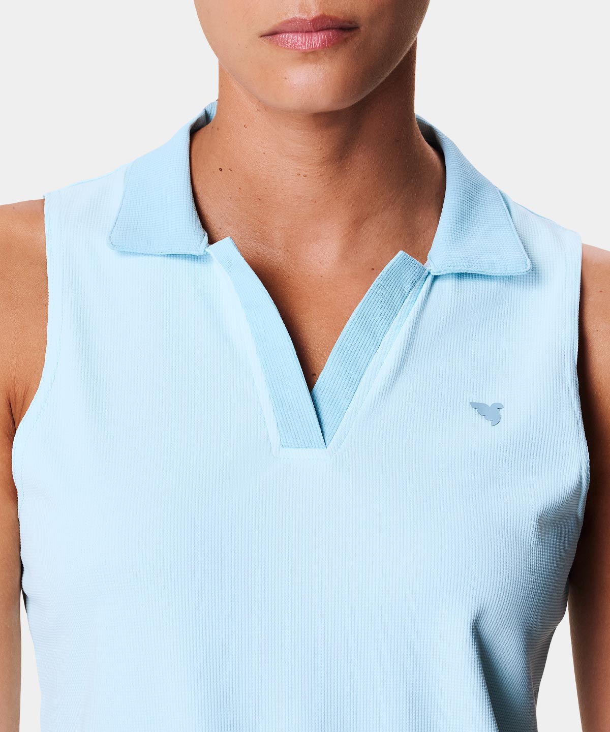 Ora Light Blue Sleeveless Shirt