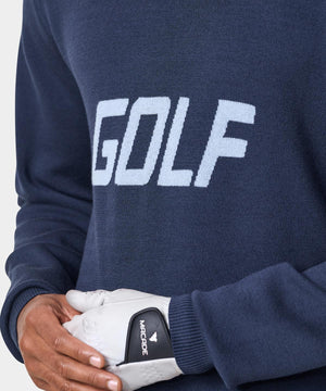 Navy Oversized Golf Sweater