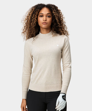 Tan Tech Mock Neck XS