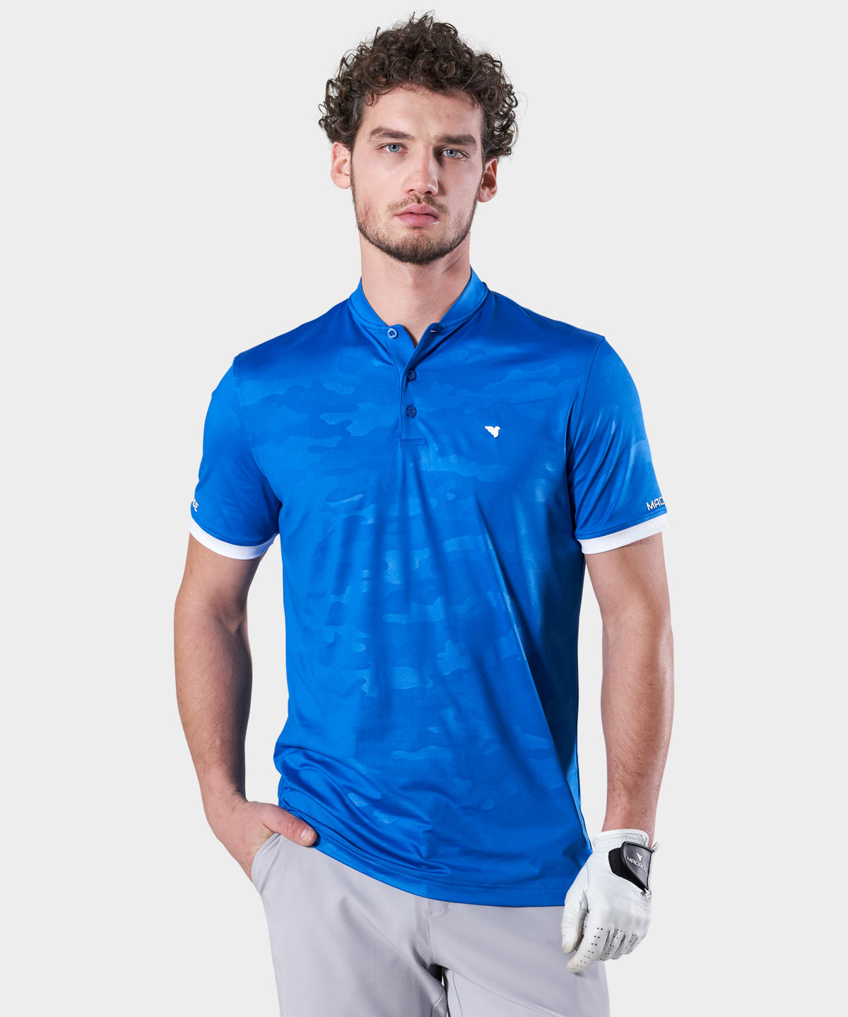 Blue Camo Flex Polo Shirt