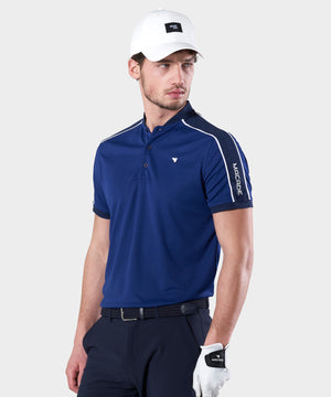 Blue Performance Bomber Polo Shirt