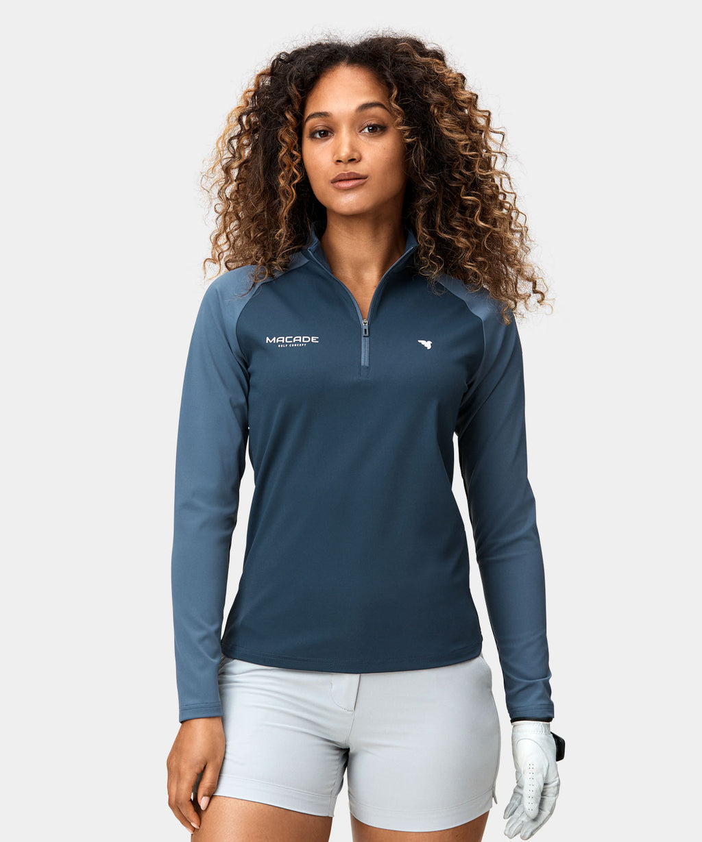 Slate Blue Tour Quarter Zip