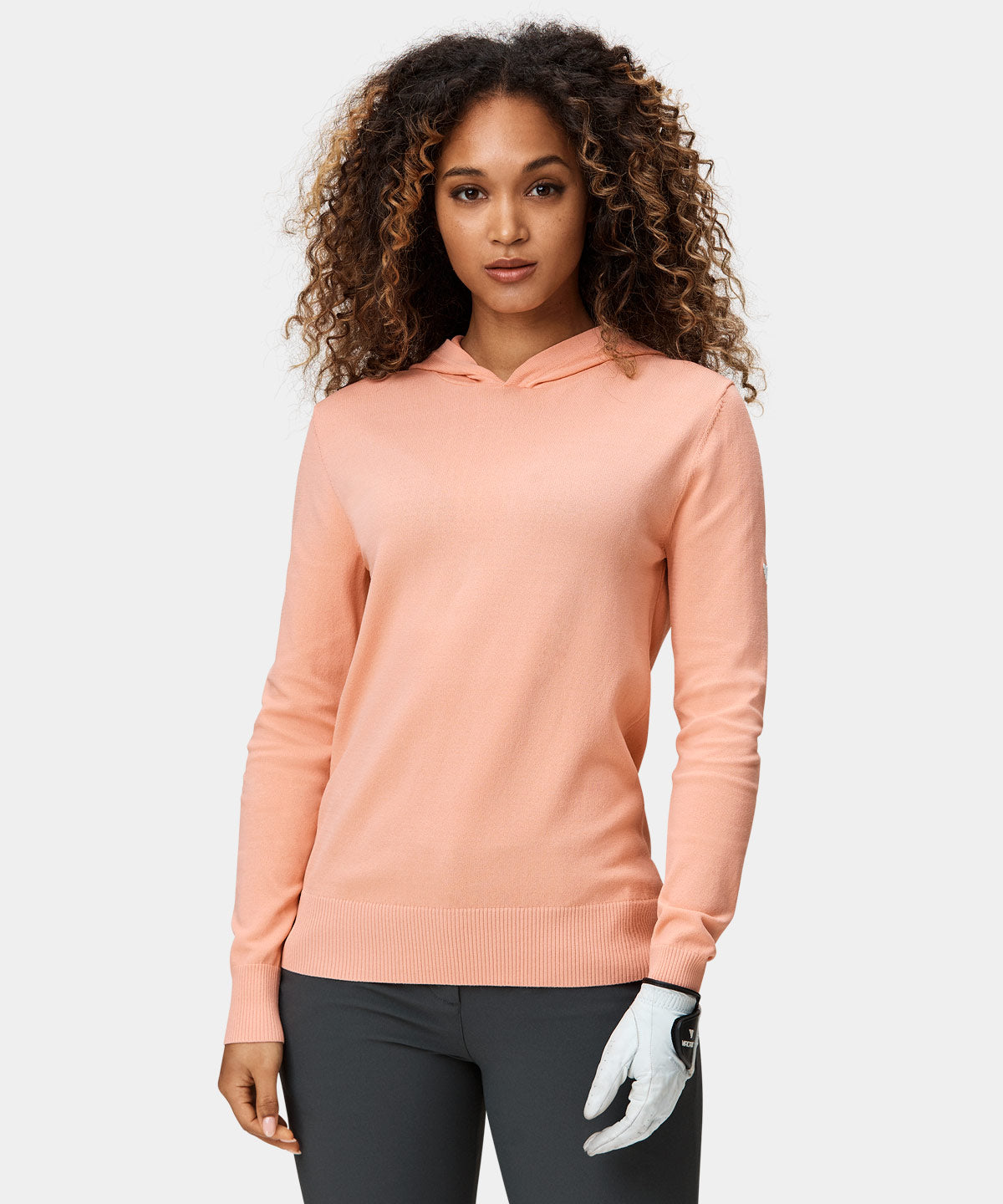 Peach Tech Knit Hoodie