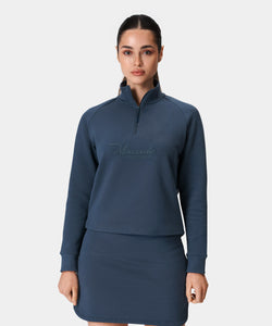 Navy Range Zip Sweater