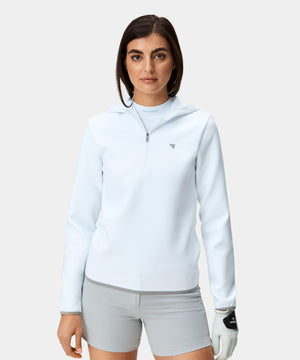 White Therma Hoodie Zip L