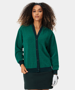 Green TB Oversized Cardigan