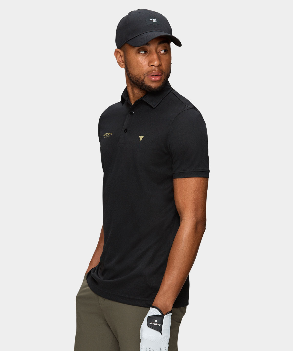 Black Tour Tech Polo Shirt