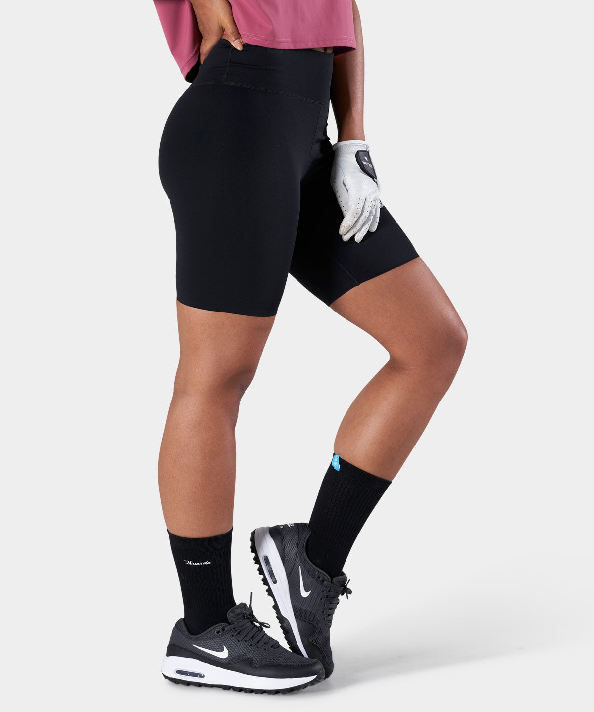 Black Flex Range Biker Shorts