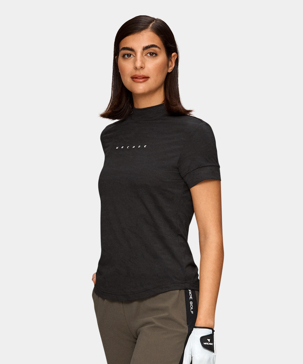 Black TX Mock Neck Shirt