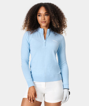 Powder Blue TX Tech Quarter Zip