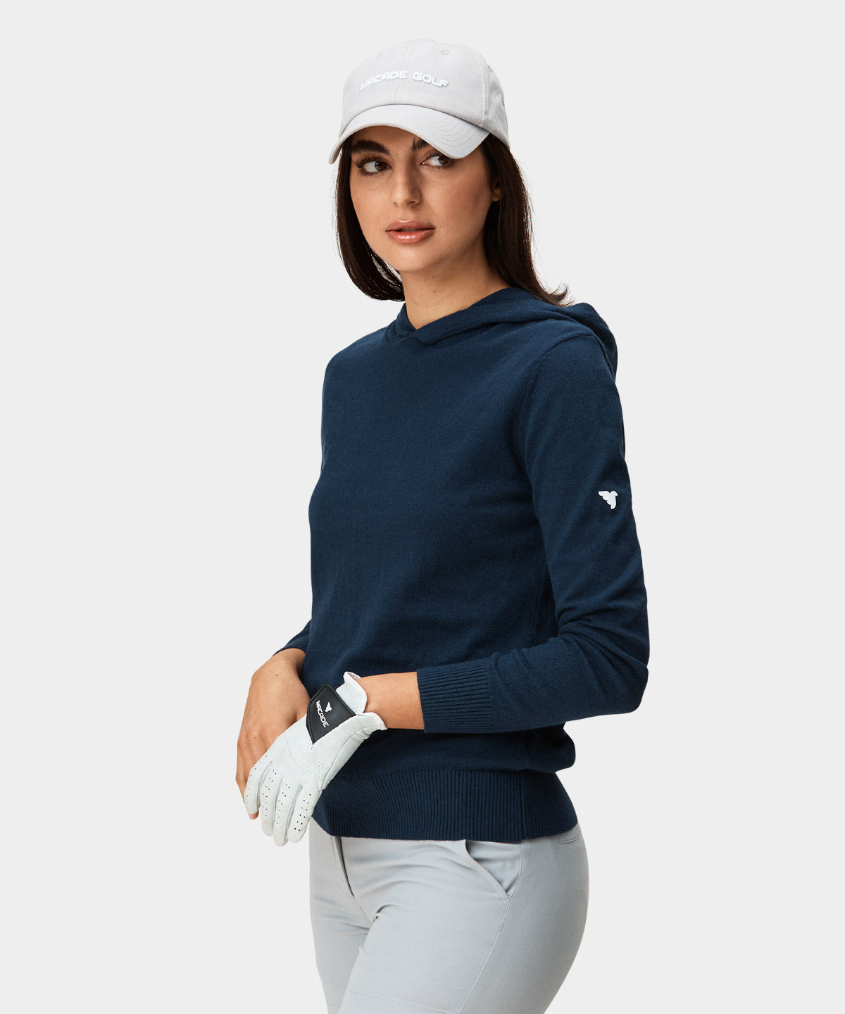 Dark Blue Tech Knit Hoodie