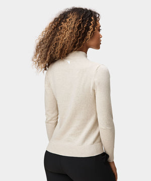 Tan Tech Mock Neck XS