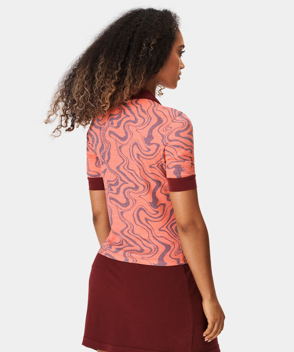 Coral Swirl TB Polo Shirt