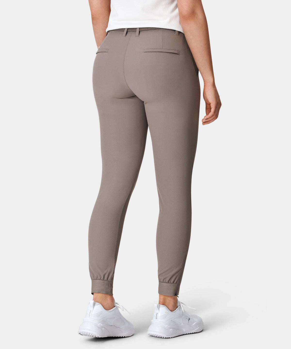 Taupe Four-Way Stretch Jogger