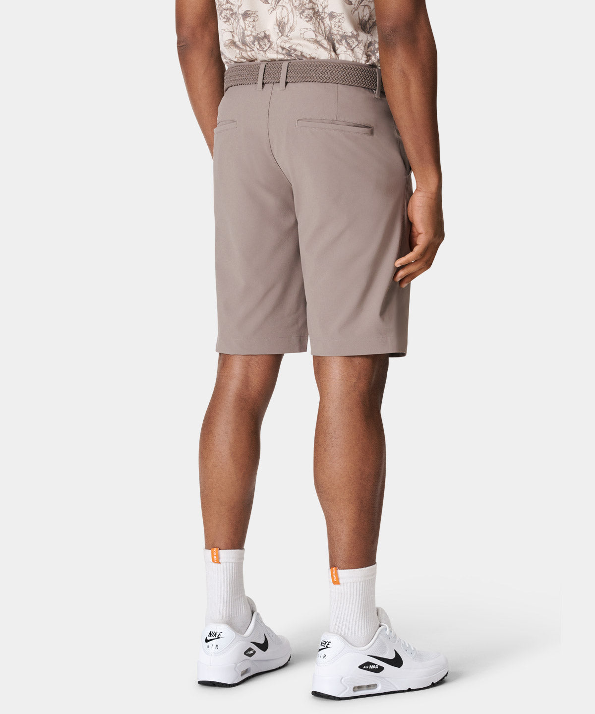 Khaki Four-Way Stretch Shorts